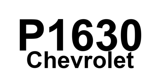 DTC P1630 Chevrolet - Definição em inglês: System Voltage Error Definição em Português: Erro de Tensão do Sistema