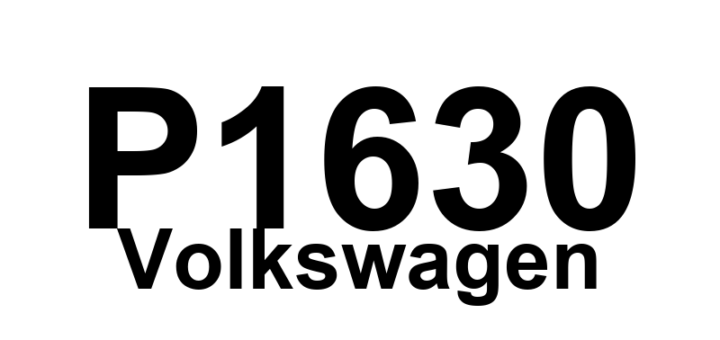 DTC P1630 Volkswagen - Definição em inglês: Acceleration Pedal Position Sensor 1 Signal Too Low Definição em Português: Sensor de Posição do Pedal do Acelerador 1 - Sinal Muito Baixo