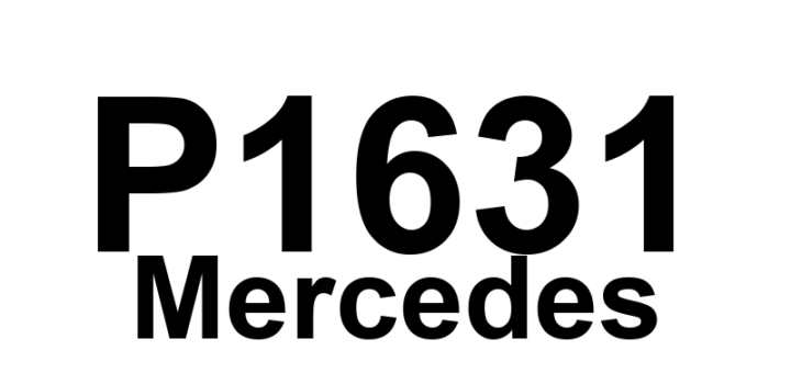 DTC P1631 Mercedes - Definição em inglês: Slip detection signal Definição em Português: Sinal de detecção de derrapagem.