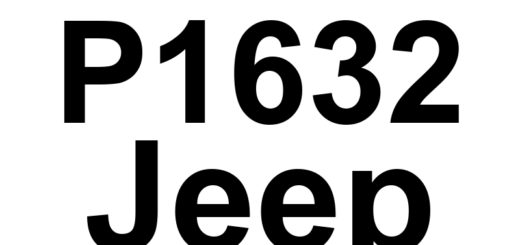 DTC P1632 Jeep - Definição em inglês: TCM Internal - Test Internal Watchdog Performance Definição em Português: Módulo de Controle de Transmissão (TCM) - Desempenho do watchdog interno do teste.