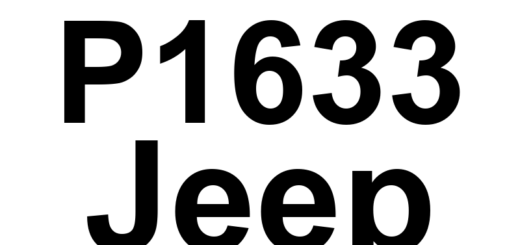 DTC P1633 Jeep - Definição em inglês: TCM Internal - Test External Watchdog Performance Definição em Português: Módulo de Controle da Transmissão (TCM) - Desempenho do Watchdog Externo em Teste Interno