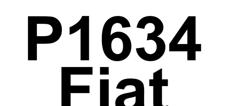 DTC P1634 Fiat - Definição em inglês: TCM Internal Internal Watchdog Performance Definição em Português: Módulo de Controle de Transmissão (TCM) - Desempenho do Monitor Interno