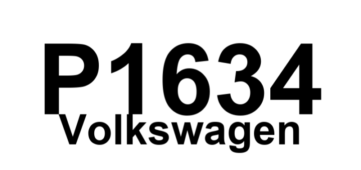 DTC P1634 Volkswagen - Definição em inglês: Acceleration Pedal Position Sensor 2 Signal Too High Definição em Português: Sensor de Posição do Pedal do Acelerador 2 - Sinal Muito Alto