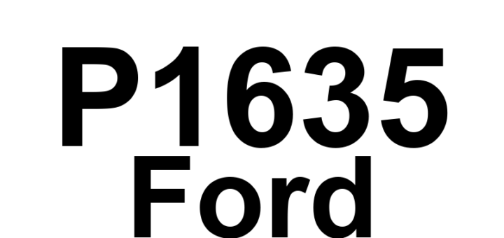 DTC P1635 Ford - Definição em inglês: Tire/Axle Ratio Out Of Acceptable Range Definição em Português: Relação Pneu/Eixo - Fora da Faixa Aceitável