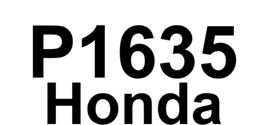 DTC P1635 Honda - Definição em inglês: 5-Volt Reference Voltage 'A' Circuit Malfunction Definição em Português: Circuito de Referência de 5 Volts 'A' - Mau Funcionamento