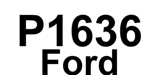 DTC P1636 Ford - Definição em inglês: Inductive Signature Chip Communication Error Definição em Português: Chip de Assinatura Indutiva - Erro de Comunicação