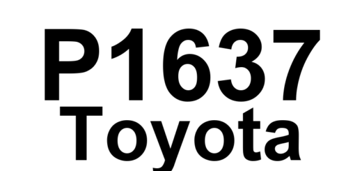 DTC P1637 Toyota - Definição em inglês: EGSTP Signal Malfunction Definição em Português: Sinal do EGSTP - Mau funcionamento