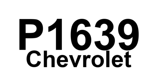 DTC P1639 Chevrolet - Definição em inglês: 5-Volt Reference 2 Circuit Malfunction Definição em Português: Circuito de Referência de 5 Volts 2 - Mau Funcionamento