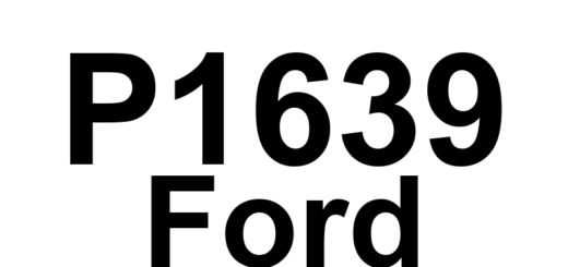 DTC P1639 Ford - Definição em inglês: Vehicle ID Block Corrupted, Not Programmed Definição em Português: Bloco de Identificação do Veículo - Corrompido, Não Programado