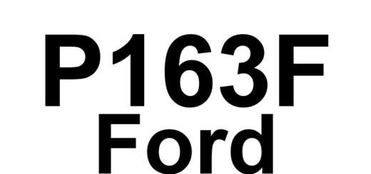 DTC P163F Ford - Definição em inglês: Transmission ID Block Corrupted, Not Programmed Definição em Português: Bloco de Identificação da Transmissão - Corrompido, não Programado
