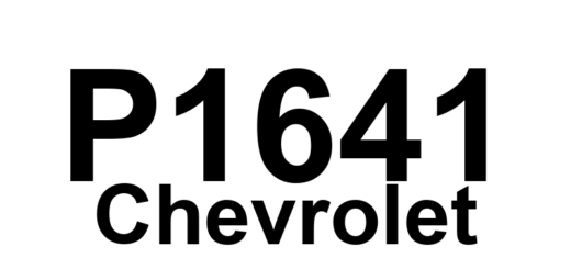 DTC P1641 Chevrolet - Definição em inglês: MIL Control Circuit Malfunction Definição em Português: Circuito de Controle da Luz de Malfunção - Mau Funcionamento