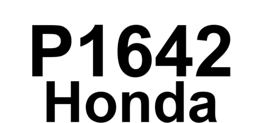 DTC P1642 Honda - Definição em inglês: QBATT Battery Signal Circuit Low Input Definição em Português: Circuito de Sinal da Bateria QBATT - Entrada Baixa