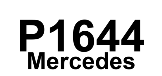 DTC P1644 Mercedes - Definição em inglês: transmission variable cannot be inspected (low voltage) Definição em Português: Transmissão - Variável não pode ser inspecionada (baixa voltagem)