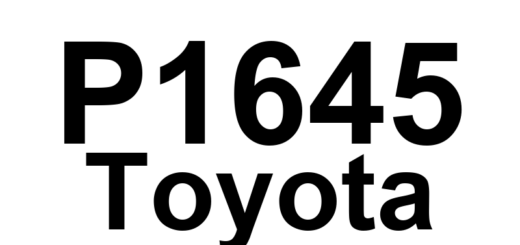 DTC P1645 Toyota - Definição em inglês: Body ECU Malfunction Definição em Português: Unidade de Controle da Carroceria - Mau Funcionamento