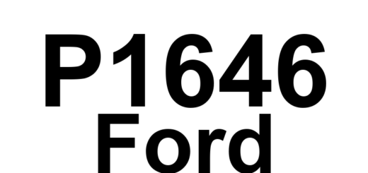 DTC P1646 Ford - Definição em inglês: Linear O2 Sensor Control Chip (Bank 1) Definição em Português: Chip de Controle do Sensor de O2 Linear - (Banco 1)