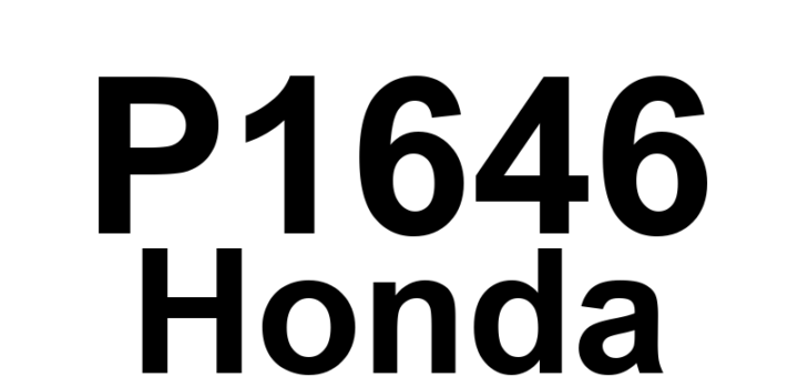 DTC P1646 Honda - Definição em inglês: MOTFSA Signal Circuit Malfunction Definição em Português: Circuito de Sinal do MOTFSA - Mau Funcionamento