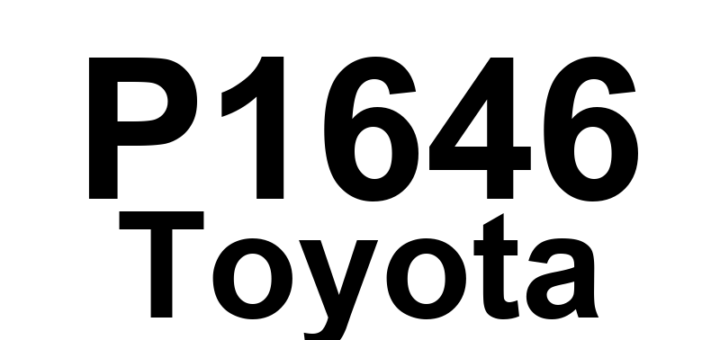 DTC P1646 Toyota - Definição em inglês: Transmission Control ECU Malfunction Definição em Português: Unidade de Controle da Transmissão - Mau Funcionamento