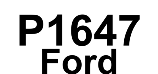 DTC P1647 Ford - Definição em inglês: Linear O2 Sensor Control Chip (Bank 2) Definição em Português: Chip de Controle do Sensor de O2 Linear - Problema no Banco 2