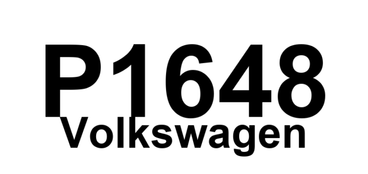 DTC P1648 Volkswagen - Definição em inglês: Data Bus Powertrain Malfunction Definição em Português: Barramento de Dados do Powertrain - Mau Funcionamento