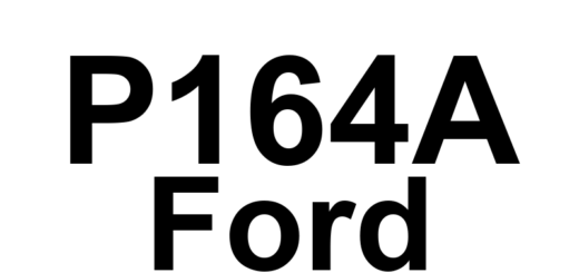 DTC P164A Ford - Definição em inglês: O2 Sensor Positive Current Trim Circuit Performance (Bank 1 Sensor 1) Definição em Português: Circuito de Desempenho do Ajuste de Corrente Positiva do Sensor O2 - Problema detectado (Banco 1 Sensor 1)