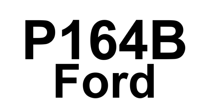 DTC P164B Ford - Definição em inglês: O2 Sensor Positive Current Trim Circuit Performance (Bank 2 Sensor 1) Definição em Português: Circuito de Ajuste de Corrente Positiva do Sensor de O2 - Desempenho inadequado (Banco 2 Sensor 1)