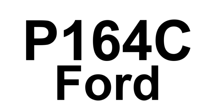 DTC P164C Ford - Definição em inglês: Internal Control Module Start-Stop Performance Definição em Português: Módulo de Controle Interno - Desempenho da Função Start-Stop