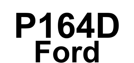 DTC P164D Ford - Definição em inglês: All Wheel Drive ID Block Corrupted, Not Programmed Definição em Português: ID do Sistema de Tração nas Quatro Rodas - Bloco Corrompido, Não Programado