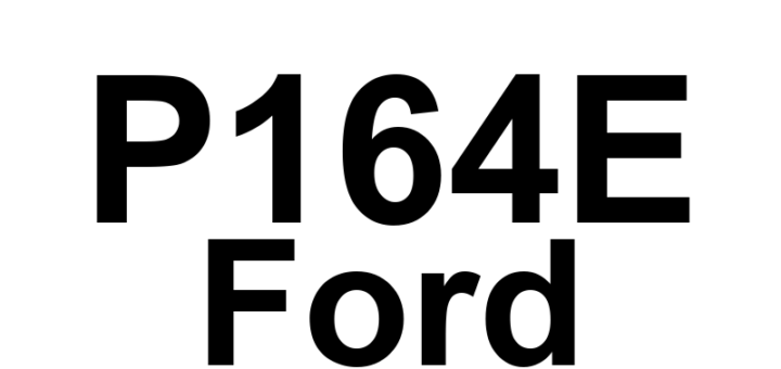 DTC P164E Ford - Definição em inglês: Internal Control Module Transmission Range Select Performance Definição em Português: Módulo de Controle Interno - Desempenho de Seleção da Faixa de Transmissão