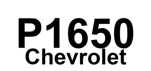 DTC P1650 Chevrolet - Definição em inglês: Output Driver Module 'B' Circuit Malfunction Definição em Português: Módulo de Controle do Motor 'B' - Mau Funcionamento do Circuito