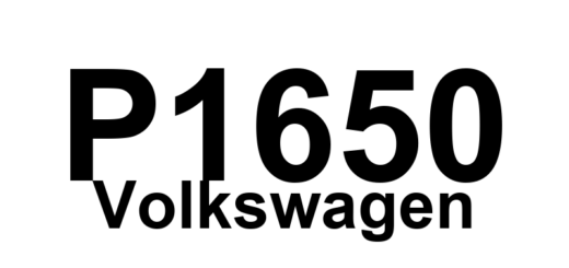 DTC P1650 Volkswagen - Definição em inglês: Data-bus-drive train missing message from instrument cluster Definição em Português: Barramento de dados-trem de força - Mensagem ausente do painel de instrumentos