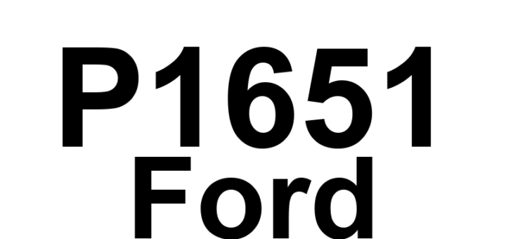 DTC P1651 Ford - Definição em inglês: Power Steering Pressure (PSP) Switch Input Definição em Português: Entrada do Interruptor de Pressão da Direção Hidráulica (PSP)