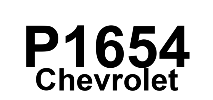 DTC P1654 Chevrolet - Definição em inglês: A/C Relay Control Circuit Malfunction Definição em Português: Circuito de Controle do Relé do Ar-Condicionado - Mau Funcionamento