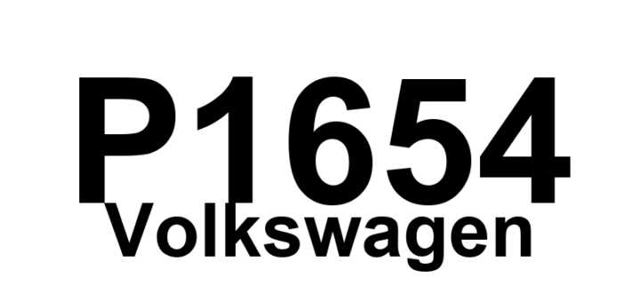 DTC P1654 Volkswagen - Definição em inglês: Please Check DTC Memory of the Control Panel ECU Definição em Português: Por favor, verifique a memória de DTC da ECU do Painel de Controle.