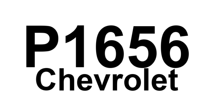 DTC P1656 Chevrolet - Definição em inglês: Wastegate Solenoid Control Circuit Malfunction Definição em Português: Circuito de Controle da Solenoide da Wastegate - Mau Funcionamento