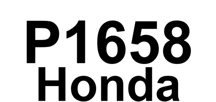 DTC P1658 Honda - Definição em inglês: Electronic Throttle Control System (ETCS) Control Relay ON Malfunction Definição em Português: Sistema de Controle Eletrônico do Acelerador (ETCS) - Mau Funcionamento do Relé de Controle Ligado.