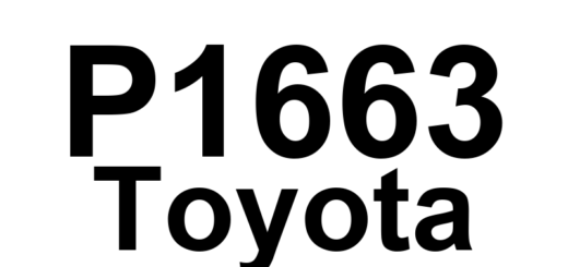 DTC P1663 Toyota - Definição em inglês: OCV Circuit Malfunction (bank 2) Definição em Português: Circuito da Válvula de Controle de Óleo - Mau Funcionamento (banco 2)