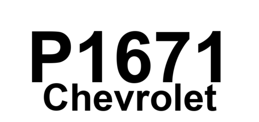 DTC P1671 Chevrolet - Definição em inglês: Change Engine Oil Lamp Control Circuit Definição em Português: Circuito de Controle da Luz de Troca de Óleo do Motor - Problema Detectado