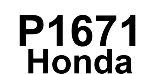 DTC P1671 Honda - Definição em inglês: TCM A/T FI Data Line No Signal Definição em Português: Linha de Dados do TCM A/T FI - Sem Sinal