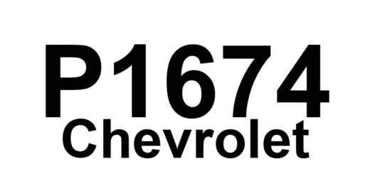 DTC P1674 Chevrolet - Definição em inglês: Engine Speed Ouput Circuit Definição em Português: Circuito de Saída da Rotação do Motor - Problema Detectado