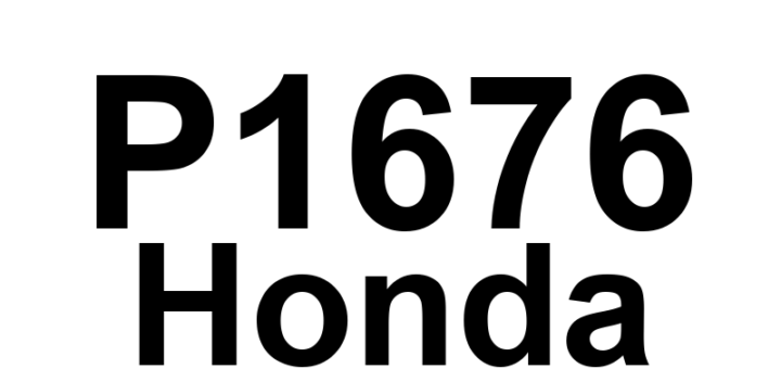 DTC P1676 Honda - Definição em inglês: TCM A/T FI Data Line Circuit Malfunction Definição em Português: Circuito de Linha de Dados A/T da TCM - Mau Funcionamento