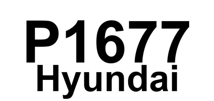 DTC P1677 Hyundai - Definição em inglês: Immobilizer-EMS VIN Data Error (EMS has different VIN) Definição em Português: Imobilizador - Erro nos Dados do VIN do EMS (EMS possui VIN diferente)