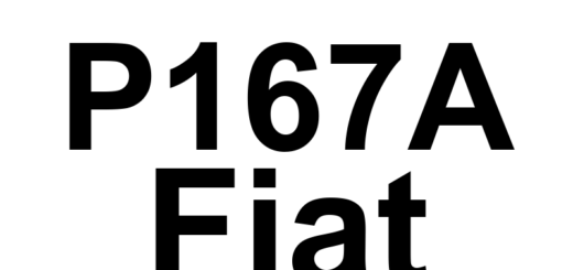 DTC P167A Fiat - Definição em inglês: Calibration Mismatch Definição em Português: Descompasso na Calibração