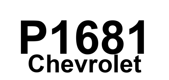 DTC P1681 Chevrolet - Definição em inglês: Control Module Long Term Memory Performance Definição em Português: Módulo de Controle - Desempenho da Memória de Longo Prazo