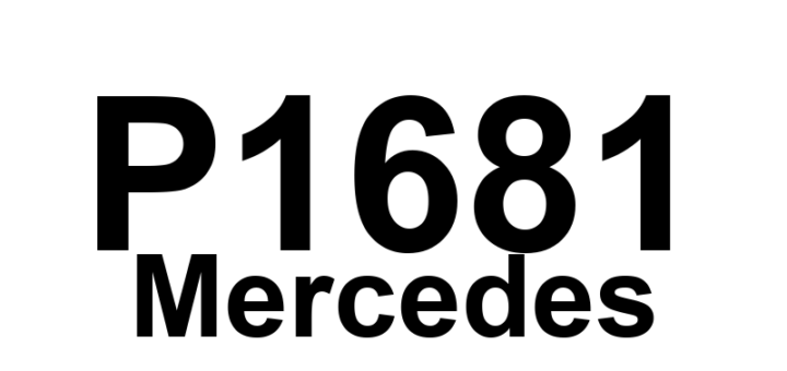 DTC P1681 Mercedes - Definição em inglês: air bag signal malfunction detected Definição em Português: Sinal do airbag - Mau funcionamento detectado