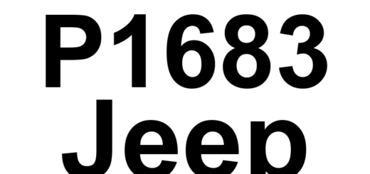 DTC P1683 Jeep - Definição em inglês: Speed Control Relay Or Driver Circuit Malfunction Definição em Português: Relé ou Circuito do Controlador de Velocidade - Mau Funcionamento