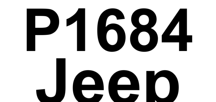 DTC P1684 Jeep - Definição em inglês: Battery Has Been Disconnected Definição em Português: Bateria - Foi Desconectada