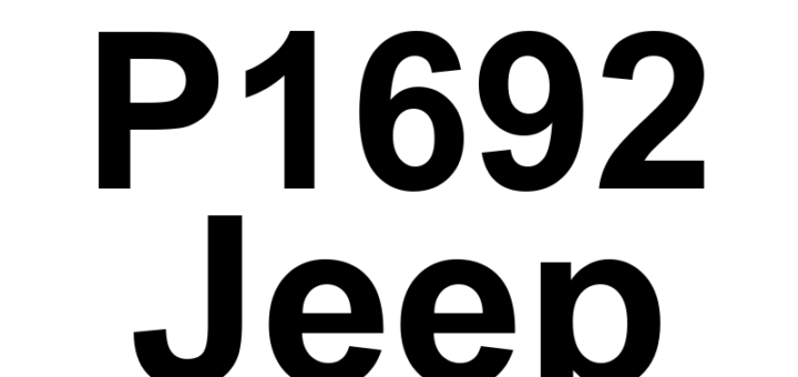 DTC P1692 Jeep - Definição em inglês: Reductant Injection Valve Circuit Low - Negative Side Definição em Português: Válvula de Injeção de Redutor - Circuito Baixo (Lado Negativo)