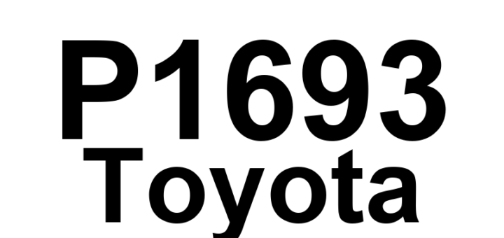 DTC P1693 Toyota - Definição em inglês: Oil Control Valve Circuit Malfunction (Closed) Definição em Português: Circuito da Válvula de Controle de Óleo - Mau Funcionamento (Fechado)