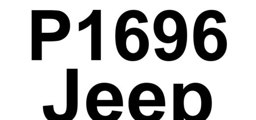 DTC P1696 Jeep - Definição em inglês: EEPROM Memory Write Denied Invalid Definição em Português: Memória EEPROM - Escrita Negada por ser Inválida