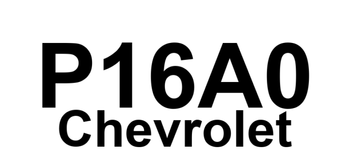 DTC P16A0 Chevrolet - Definição em inglês: Sensor Communication Circuit Low Voltage Definição em Português: Circuito de Comunicação do Sensor - Tensão Baixa